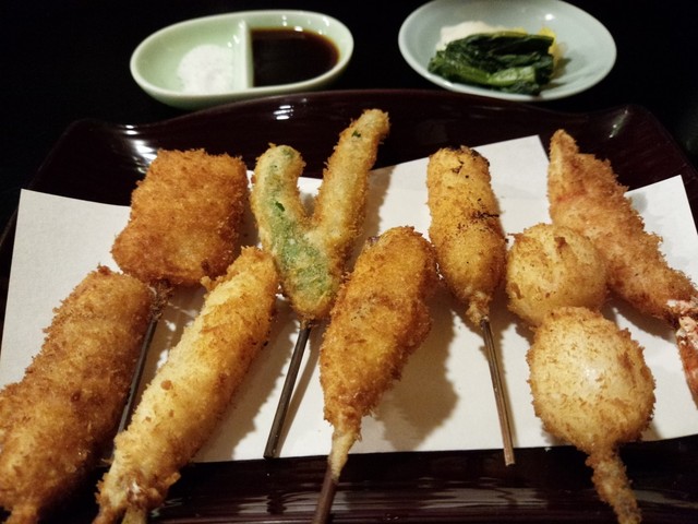 味の曙 - 串扬げ定食 800円