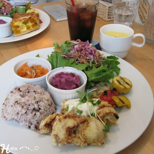 カフェコトゴト - lunchプレート ( 1200円 ) 雑谷米