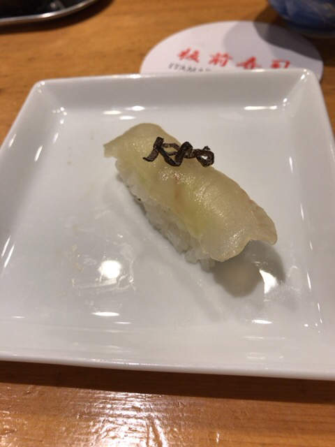 板前寿司 平目の昆布缔め