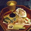 新玉葱とベーコンの煮潰し（トリュフ玉子）　　彩々貝
