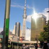 銀座線2番出口からのスカイツリー