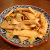 馬のタケノコ（はつもと）炒め