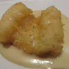 江戸前穴子のフリット　ジャガイモのソース