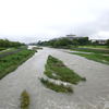 濁流化した鴨川