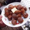 お隣さんからは自家製ホタテの燻製
