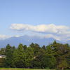 10月3日立山連峰に雪が。