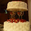 友人の結婚式の素敵なウェディングケーキ♪