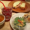 クロックムッシュのセット＋スコーン
