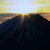 富士山からの初日の出(テレビの画像)