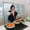 焼いた豚肉チーズ巻を鍋に投入！