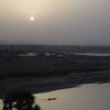 ニジェール川に沈む夕日
