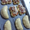 クリームパン　ピザパン　焼き前