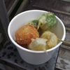 味酒かむなび　揚げ物三種￥５００