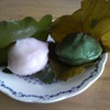 左がみそ餡で右が草柏でした。餅の色で分かりますがね