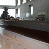 大和ミュージアムの戦艦大和のレプリカ。