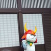 お魚くわえた…じゃなくて抱えたひこにゃん。