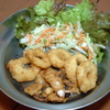 イカリングとたこ唐揚げ