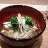 〆の素麺・・・具の切り方一つで包丁人の腕がわかる。