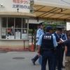 ＡＮＡホテル前での、接触事故です！