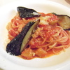 ナスのトマトソースパスタ