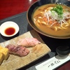 カツカレーうどんと寿司のセット！！どうだ♪