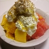 マンゴーとグレープフルーツのヨーグルトがけ♡