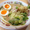 水道橋西口店の味玉入りラーメン。