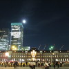 東京駅のライトアップ全景