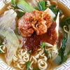 「激辛道場 キムチだれ」on「味噌ラーメン」