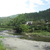 美山の川でＢＢＱ