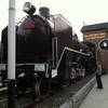 帰りの嵯峨嵐山駅に置いてあったSL（D５１）
