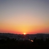 野島公園展望台からの夕陽。