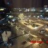 ホテル９Ｆより帯広駅前の眺め（１８時頃）