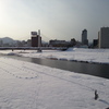 新しい年の豊平川です。