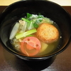 蓮根餅と焼餅入りすっぽん汁