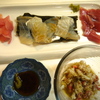 鯛の昆布締め、蟹ポン酢