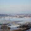 十勝が丘展望台の冬の朝