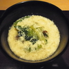 鯨肉と葱のお椀　卵とじ