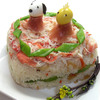 スヌーピーとウッドストックのお雛様お寿司ケーキ！