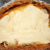 シュークリーム断面ナイフでカット 2013.4.5