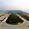 展望塔から房総半島方向を望む