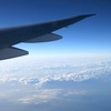 帰路の飛行機から