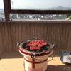 焼きます。