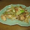 鶏ささみと長ねぎの炒め物