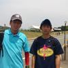 完走後息子と2ショット