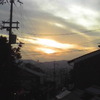 東山の夕焼け