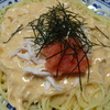 ササミとタラコのクリームパスタ
