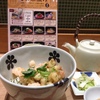 小海老　小柱　竹輪のかき揚げ茶漬け