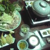 夕食（赤地鶏と京野菜のお鍋）