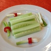きゅうりとネギを乗せ